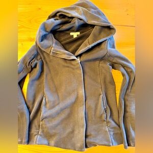 James Perse Black Hooded Jacket